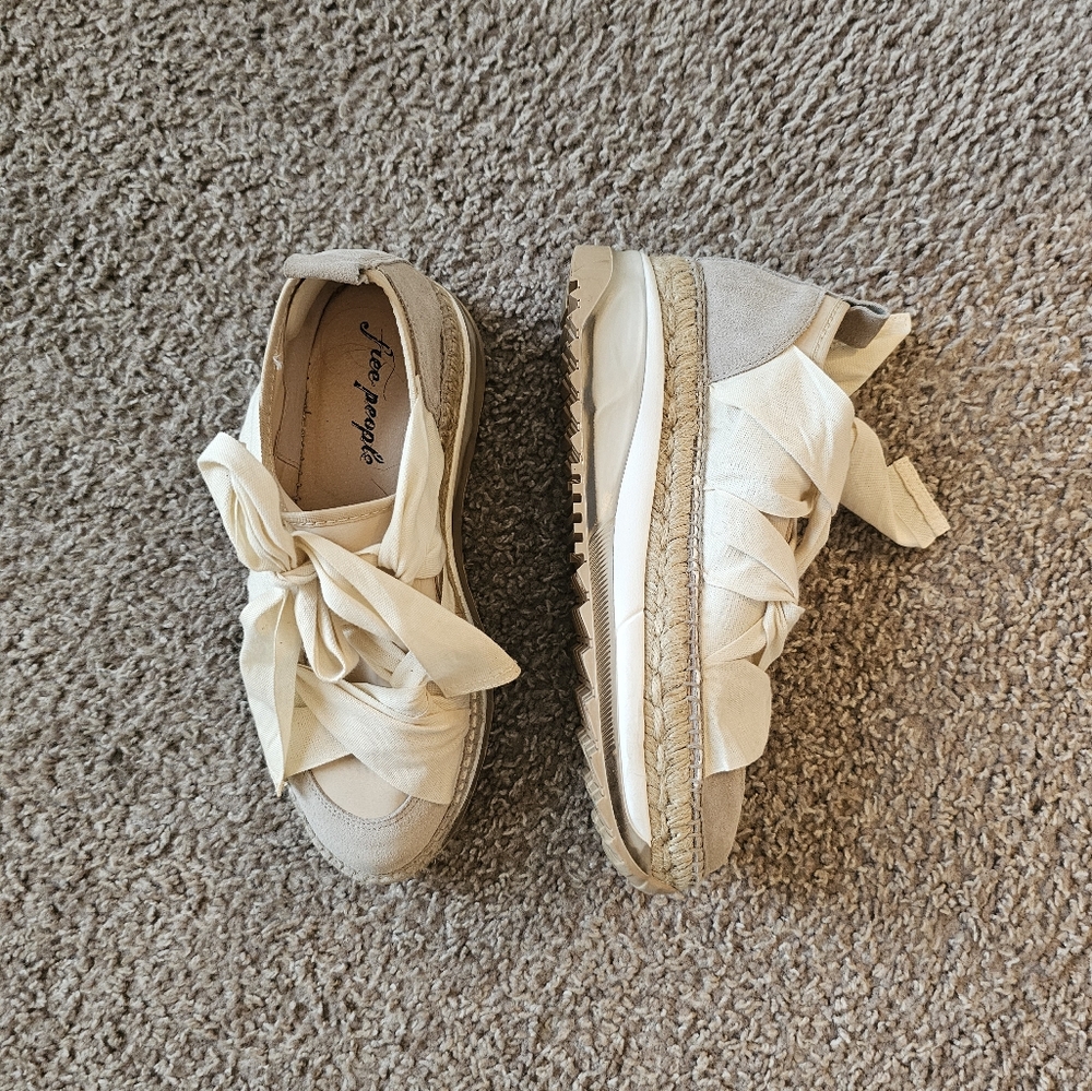 Free People Chapmin Espadrille Sneakers - Size 38 - Picture 9 of 13